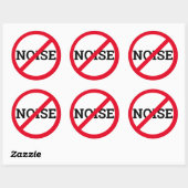 Anti-Noise Runder Aufkleber (Blatt)