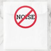 Anti-Noise Runder Aufkleber (Tasche)