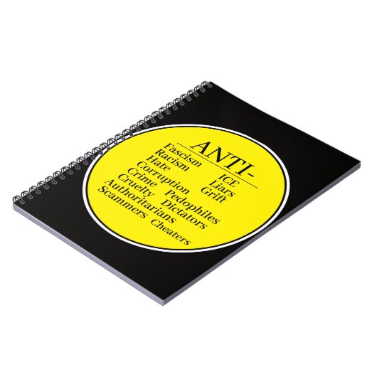 Anti- Notebook Notizblock (Linke Seite)