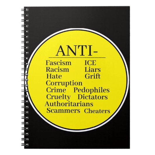 Anti-Notizbuch Notizblock (Vorderseite)