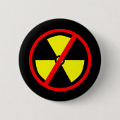Anti-Nukleares Symbol Pinback Button (Vorderseite)