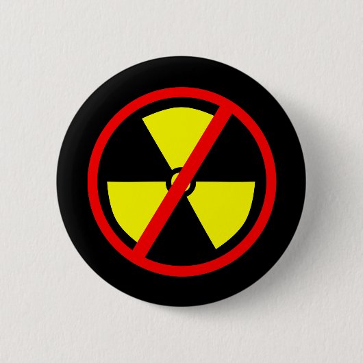 Anti-Nukleares Symbol Pinback Button (Vorderseite)