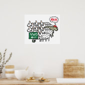 Anti-NWO-Weltordnung Poster (Küche)