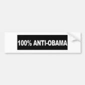 Anti-Obama 100% Autoaufkleber (Vorne)