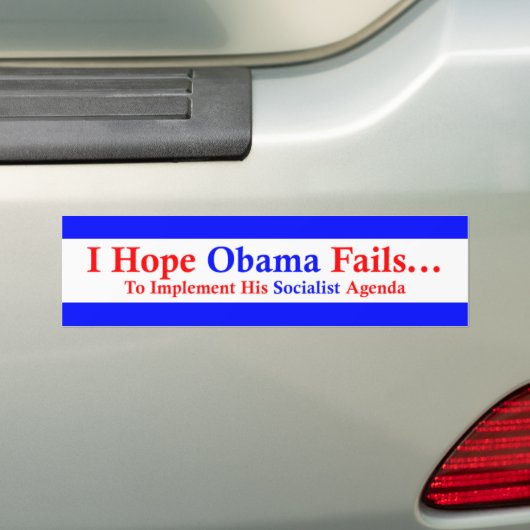 Anti-Obama 1 Autoaufkleber (Auf Auto)