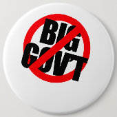 Anti-Obama - Anti-Big Government Button (Vorderseite)