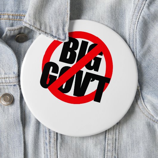 Anti-Obama - Anti-Big Government Button (Beispiel)