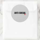 Anti-Obama - antisozialistisch 2 Runder Aufkleber (Tasche)