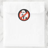 ANTI-OBAMA-Aufkleber Runder Aufkleber (Tasche)