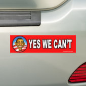 Anti-Obama-Aufkleber "Yes we Can't" Autoaufkleber (Auf Auto)
