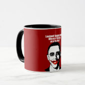 Anti-Obama - Ausblicksteuerzahler, Obama denkt Ihr Tasse (Vorderseite Links)