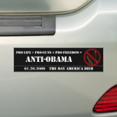 ANTI-OBAMA AUTOAUFKLEBER (Auf Auto)