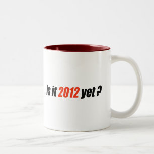 Anti-Obama-Autoaufkleber - 2012 schon Zweifarbige Tasse