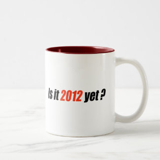 Anti-Obama-Autoaufkleber - 2012 schon Zweifarbige Tasse