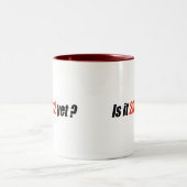 Anti-Obama-Autoaufkleber - 2012 schon Zweifarbige Tasse (Mittel)