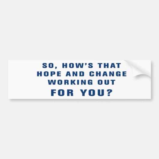 Anti-Obama-Autoaufkleber Autoaufkleber (Vorne)