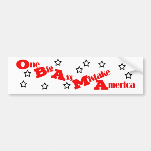 Anti-Obama-Autoaufkleber Autoaufkleber (Vorne)