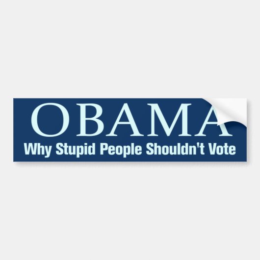 Anti-Obama-Autoaufkleber Autoaufkleber (Vorne)