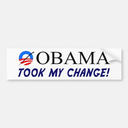 Anti-Obama-Autoaufkleber Autoaufkleber (Vorne)