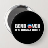 Anti-Obama-Autoaufkleber - Biegung über ihr geht Button (Vorne & Hinten)