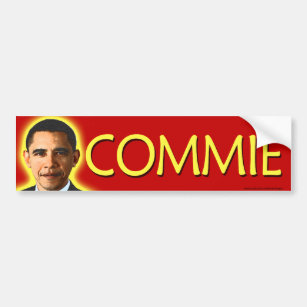 Anti-Obama-Autoaufkleber "Commie" Autoaufkleber