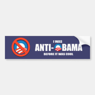Anti-Obama-Autoaufkleber - ich war Anti-Obama Autoaufkleber