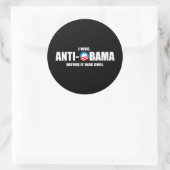 Anti-Obama-Autoaufkleber - Ich war vorher Anti-Oba Runder Aufkleber (Tasche)