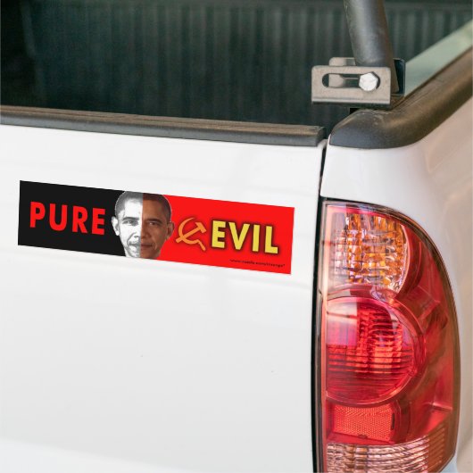 Anti-Obama-Autoaufkleber "Pure Evil" Autoaufkleber (Auf Lkw)