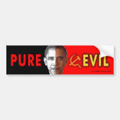 Anti-Obama-Autoaufkleber "Pure Evil" Autoaufkleber (Vorne)