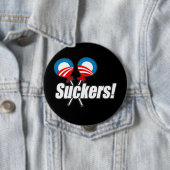 Anti-Obama-Autoaufkleber - Sauger Button (Beispiel)