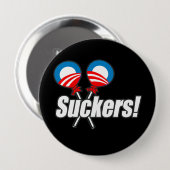 Anti-Obama-Autoaufkleber - Sauger Button (Vorne & Hinten)
