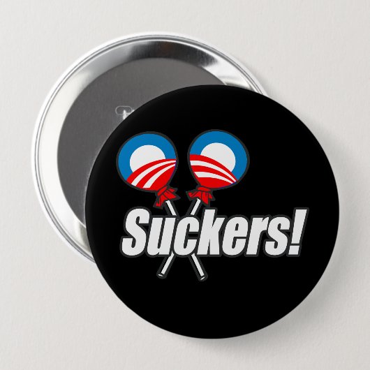 Anti-Obama-Autoaufkleber - Sauger Button (Vorne & Hinten)