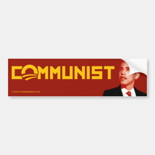 Anti-Obama: Barack Obama Kommunist Autoaufkleber