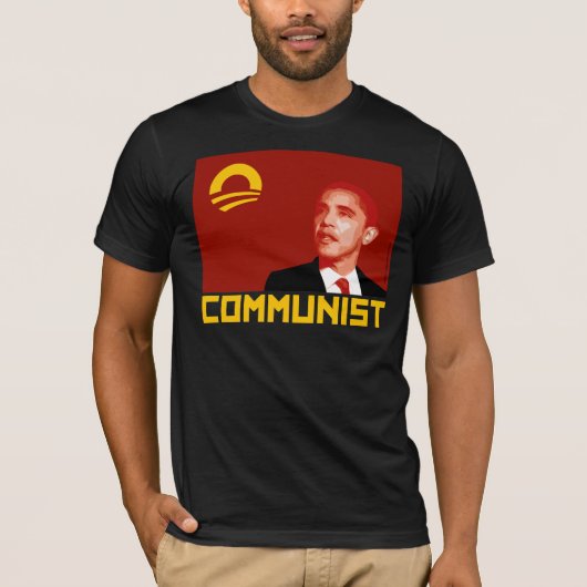 Anti-Obama: Barack Obama Kommunist T-Shirt (Vorderseite)