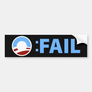 Anti-Obama: Barack Obama versagen Autoaufkleber