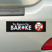 Anti-Obama - Baroke Autoaufkleber (Auf Auto)