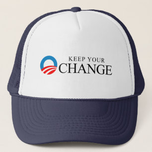 Anti-Obama - behalten Sie Ihr Änderungsschwarzes Truckerkappe