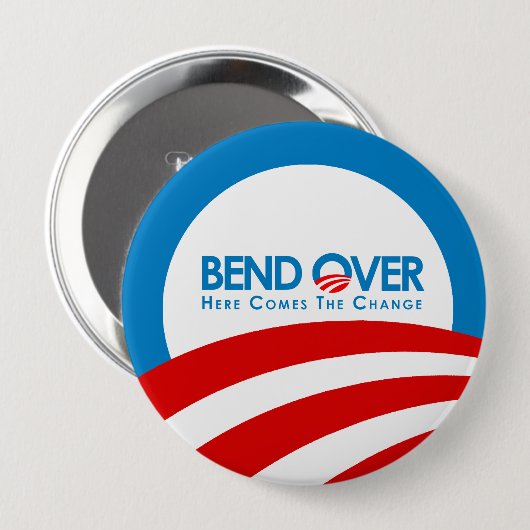 Anti-Obama - Beifall für den Wandel Button (Vorne & Hinten)