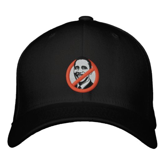 Anti-Obama bestickter Hut (Vorderseite)