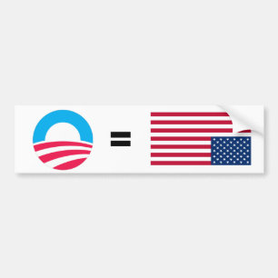 Anti-Obama beunruhigte Flagge Autoaufkleber