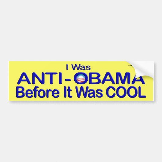 Anti-Obama, bevor es cool war Autoaufkleber (Vorne)