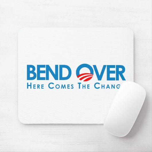 Anti-Obama - Biegung vorbei für Änderung Mousepad (Mit Mouse)