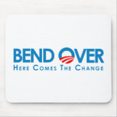 Anti-Obama - Biegung vorbei für Änderung Mousepad (Vorne)