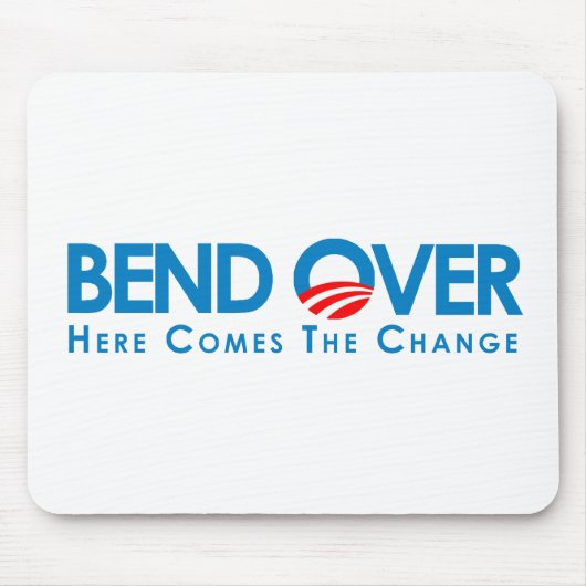 Anti-Obama - Biegung vorbei für Änderung Mousepad (Vorne)
