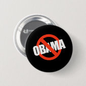 ANTI-OBAMA BUTTON (Vorne & Hinten)