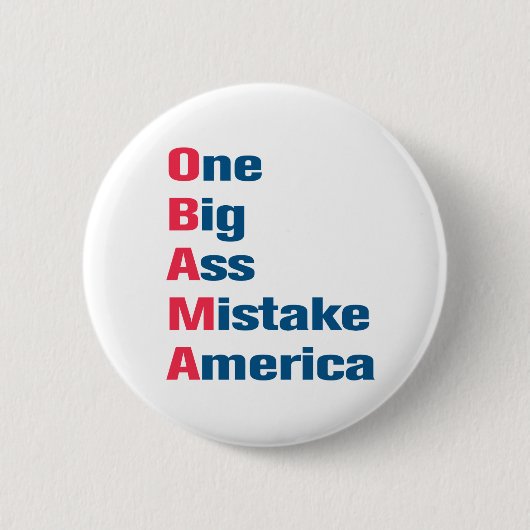 Anti-Obama-Button Button (Vorderseite)