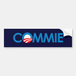Anti-Obama - Commie Autoaufkleber