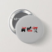 Anti-Obama - das gute. Das Schlechte. Der Commie Button (Vorne & Hinten)