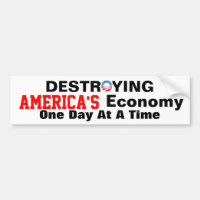 Anti-Obama, der Amerikas Wirtschaft zerstört