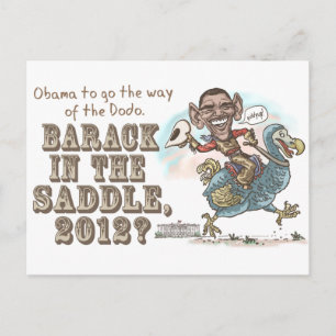 Anti-Obama Dodo Aussterben 2012 Postkarte